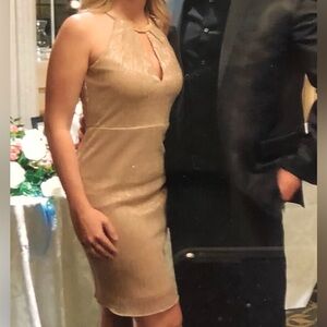 Le Chateau pink halter dress - size small